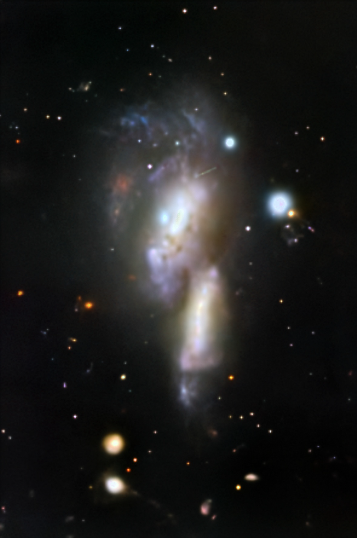 Merging galaxies 508414 and 508412, from the SAMI Galaxy Survey, imaged by the HSC Telescope and processed in PixInsight