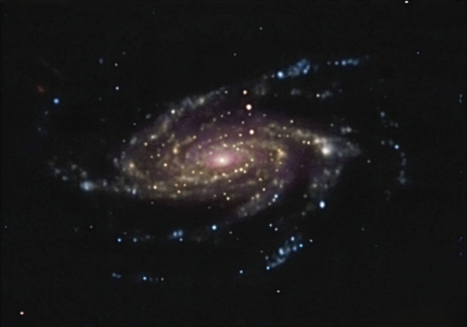 Merging galaxies AM0329-502, from the SOSIMPLE Galaxy Survey, imaged by the MUSE Instrument and processed in Python and PixInsight